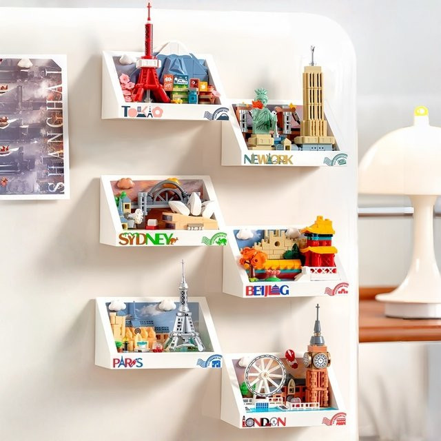 Keeppley New York Magnetischer Kühlschrankmagnet Bausteine Zubehör, Bunt / Mehrfarbig - Bild 1