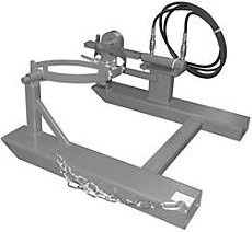 Bauer Südlohn Fasskipper FD-H aus Stahl in Grau und Orange, B: 100,0 cm, T: 124,5 cm, H: 47,5 cm - Bild 2