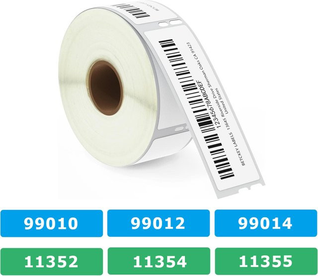 Kompatible Dymo LW Etiketten Weiß für Labelwriter LW450 Turbo, 4XL, LW330, LW400 und 300 Thermodrucker - Bild 1