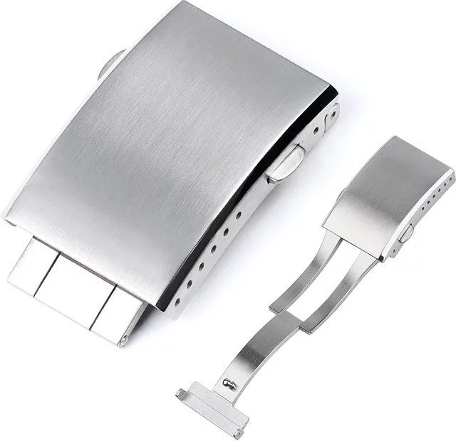 HQstrap Uhrenarmbandverschluss Edelstahl, Silber, Unisex - Bild 1