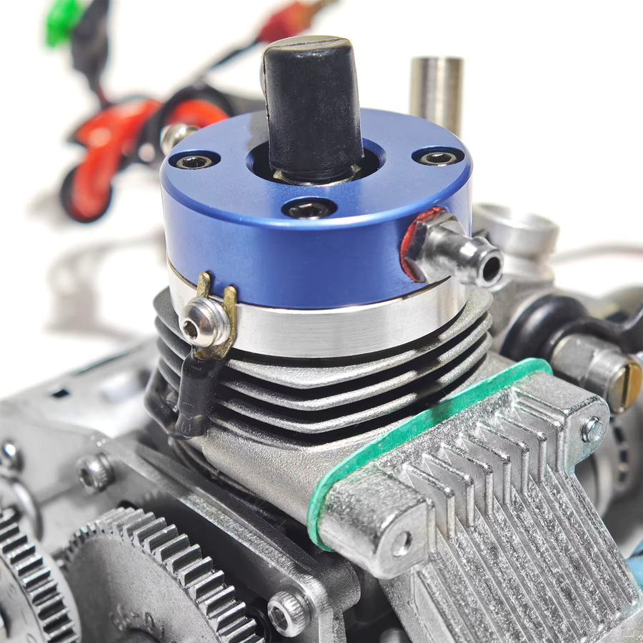 Goki Wassergekühlter Methanolmotor, Modell Zweitakt-Elektrostarter aus Metall, Montagesatz - Bild 3