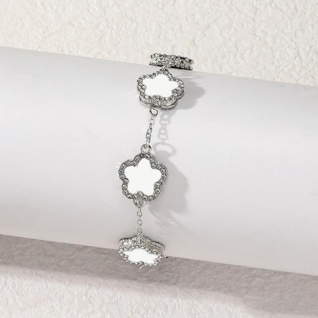 Lucky Star Jewelry Armband, Legierung, Weiß, Kristall, Damen - Bild 1