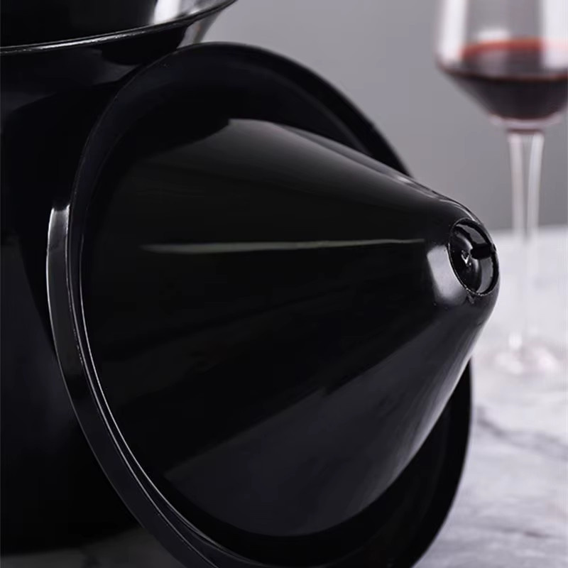 Aixiangru Wein- und Champagnerspülbehälter in Schwarz mit 1 l Volumen - Bild 4