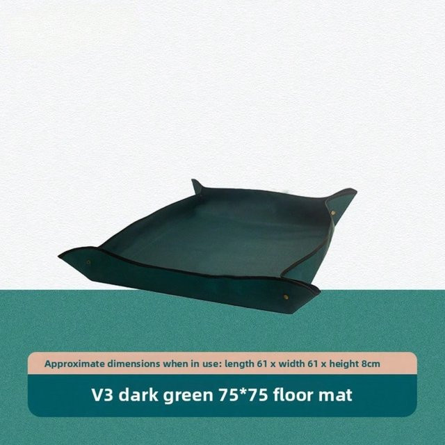 Wasserdichte Balkon-Gartenmatte von MTMA in Grün, B/B: 75 x 75 cm - Bild 1