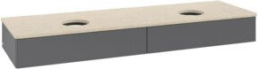 V&B Waschtischunterschrank Antao mit integrierter Beleuchtung, Anthrazit lackiert, B/T: 160 x 50 cm - Bild 1