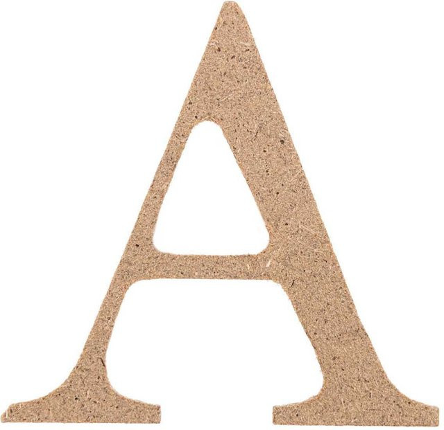Rico Design Mini Großbuchstabe A aus MDF Holz - Bild 1