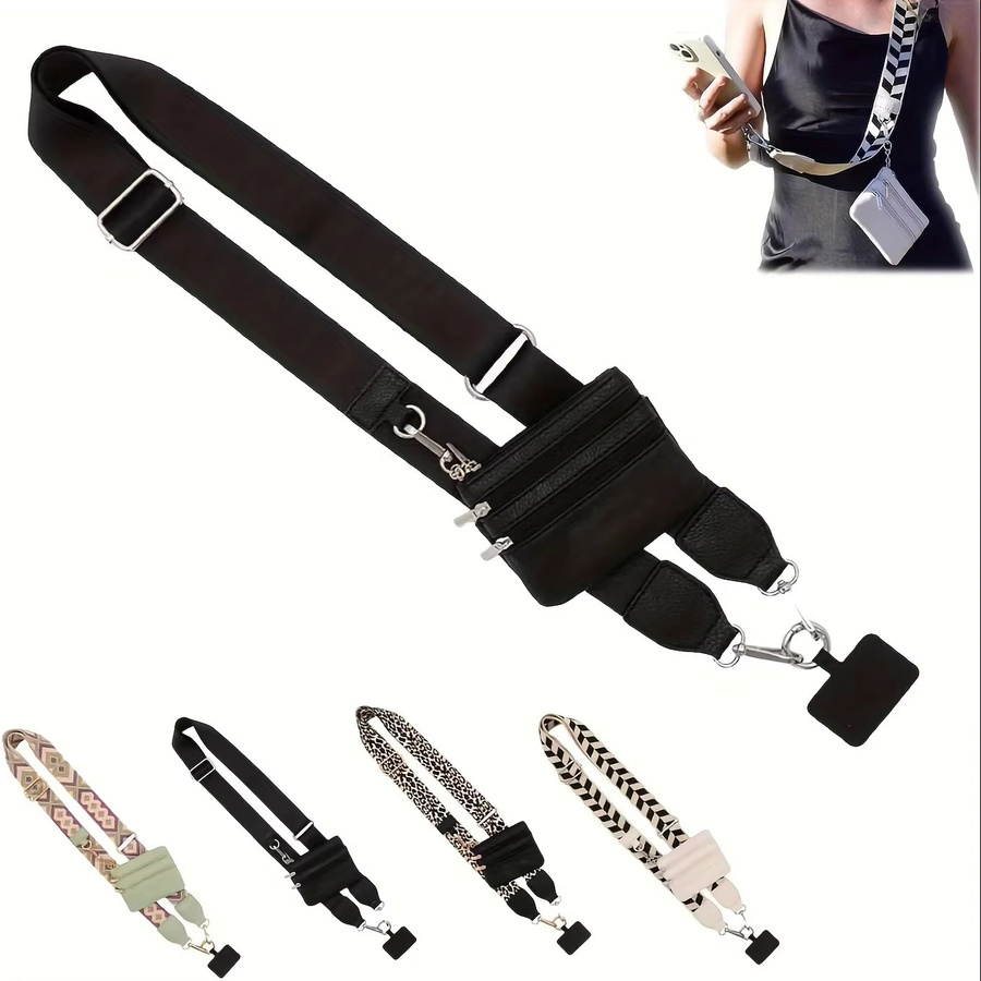 Tutew Telefon-Lanyard mit Reißverschlusstasche und Aufbewahrungstasche aus verstellbarem Nylonband - Bild 2