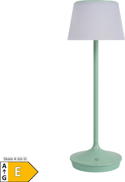 Näve EMMI LED Solar- und Akkutischleuchte mit CCT-Funktion in Mint, Höhe: 38 cm, Durchmesser: 13 cm - Bild 1