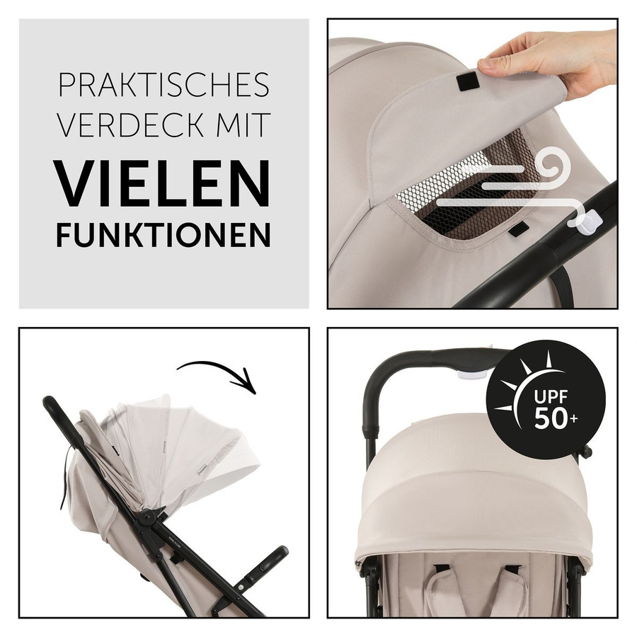Hauck Reisebuggy und Sportwagen Travel N Care mit Buggy-Lenkrad, Beige, B/T/H: 58 x 44 x 22 cm - Bild 5