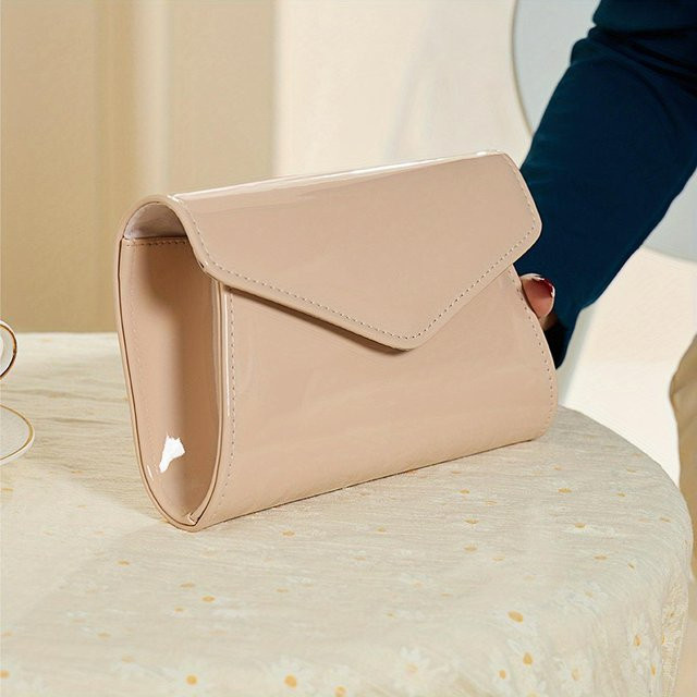 Ketten-Abendtasche, Damen, khaki - Bild 1