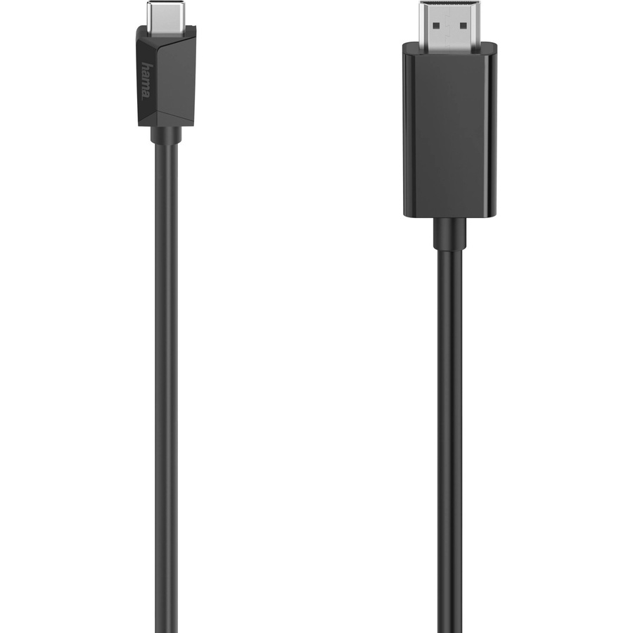 Hama USB-C auf HDMI Adapterkabel für 4K Ultra-HD, Schwarz, 1,5 m - Bild 2