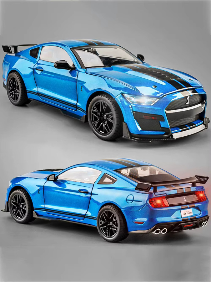 RMZ city Mustang GT500 Lada 2107 Automodell, 1:18, mit Licht und Sound - Bild 5