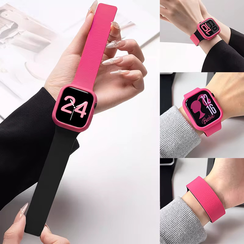 CHIICSMART Uhrenarmband mit Hülle, Silikon, Bunt, Unisex - Bild 5