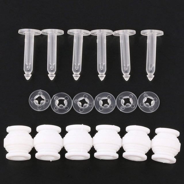 DJI Phantom 3 Gimbal Stoßdämpfung Set mit Gummi Bällen und Schnalle Pins in Weiß, 12-teiliges Kit für Standard und Professional Erweiterte Drohnen - Bild 1
