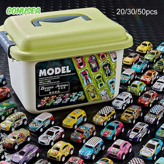 CONUSEA Mini Legierung Auto Modell Set, Diecast Fahrzeuge, Metall, Bunt / Mehrfarbig - Bild 1