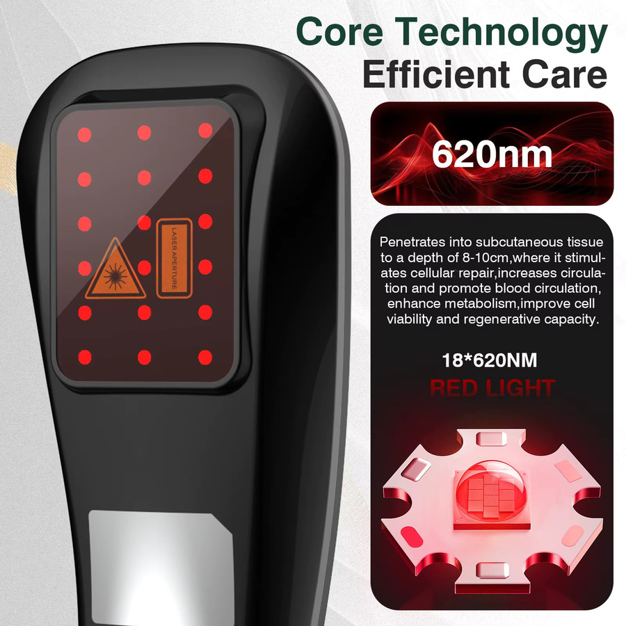 iKeener LED Rotlicht-Lasertherapie Handgerät, Unisex - Bild 6