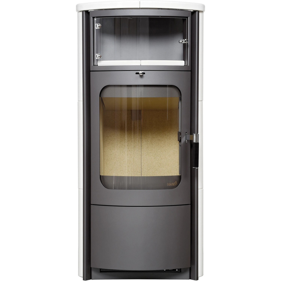 Hark Opera-B Kaminofen aus Keramik in Weiß mit 5 kW Leistung und Automatik - Bild 2