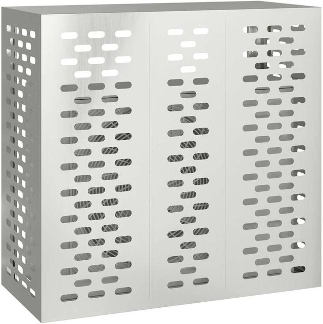 Klimaanlagenabdeckung aus verzinktem Stahl von Yiwydaa in Silber, B/T/H: 110 x 50 x 105 cm - Bild 1