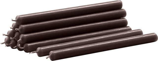 STOFF Candle Box Kegelkerzen Set aus Paraffinwachs in Hazelnut - Bild 1