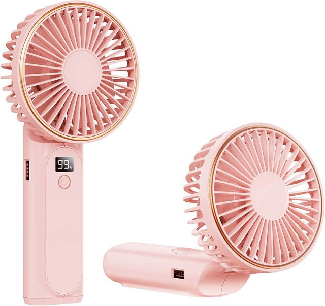 Tragbarer Ventilator Techsuit M12, Rosa, wiederaufladbar - Bild 1