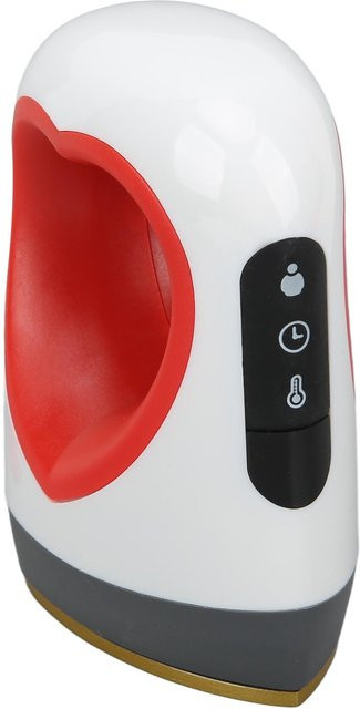 OutsideWorld Mini Heißpresse mit LCD-Bildschirm und 4 Temperaturstufen in Rot - Bild 1