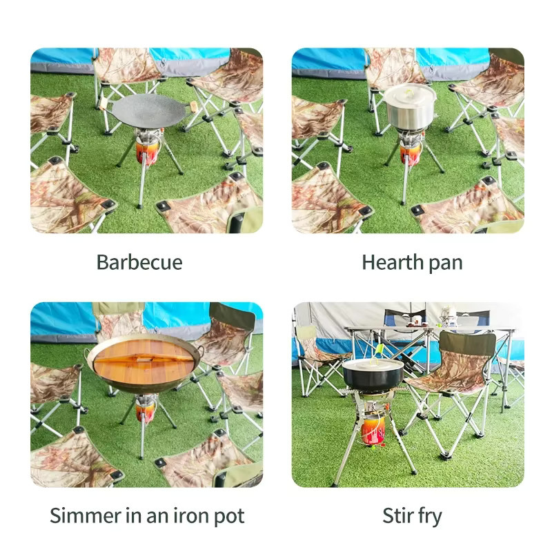 BRS-69A Outdoor-Gasherd mit 8400 W Leistung, faltbarer Camping-Brenner für Picknick und Propan-Kochen - Bild 4