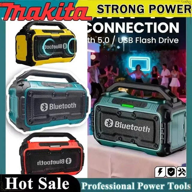 Makita Bluetooth-Lautsprecher mit USB-C-Anschluss und Stereo-Surround-Sound für 18V Akku-Werkzeuge - Bild 1