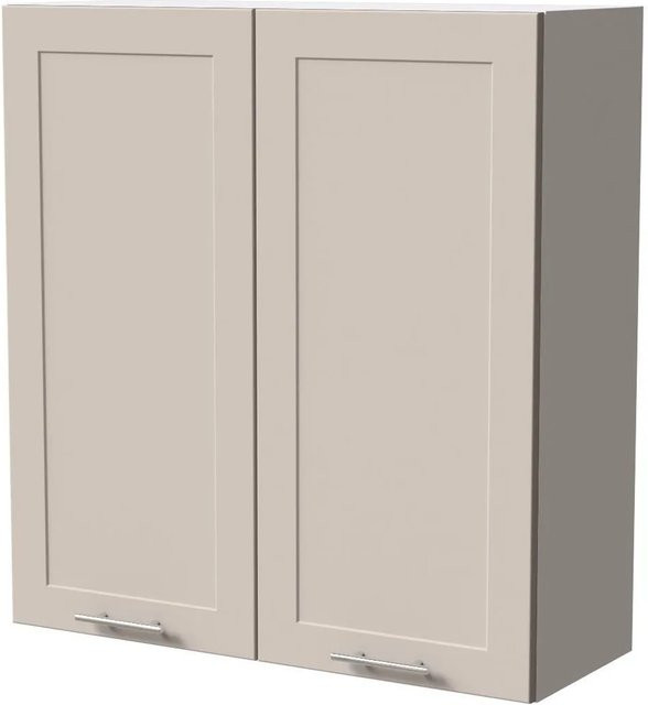 Feldmann-Wohnen Hängeschrank Oslo W4 Küchenschrank Weiß und Kaschmir Matt B/T/H: 90 x 32,5 x 96 cm - Bild 1