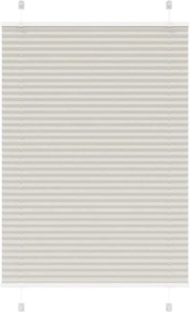 vidaXL Plissee Hellgrau semi-transparent aus Polyester B: 85 cm, H: 100 cm - Bild 1