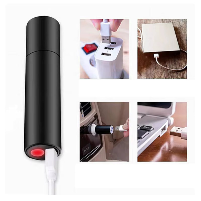 ESMARTER Mini-Teleskop-Zoom-Taschenlampe in Schwarz, USB wiederaufladbar, wasserdicht mit 3 Lichtmodi - Bild 4