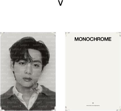 BTS MONOCHROM Premium Foto V Multicolor B: 34,0 cm, H: 24,0 cm - Bild 1