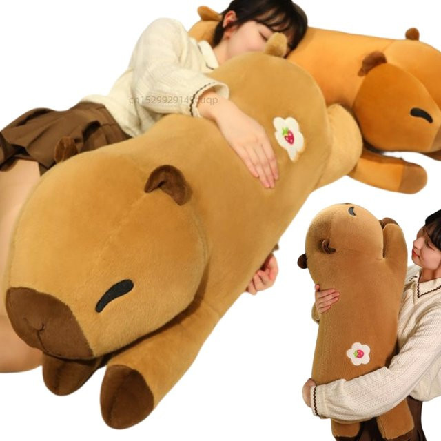 GDzaccly Capybara Plüsch Puppe Kissen, Braun - Bild 1
