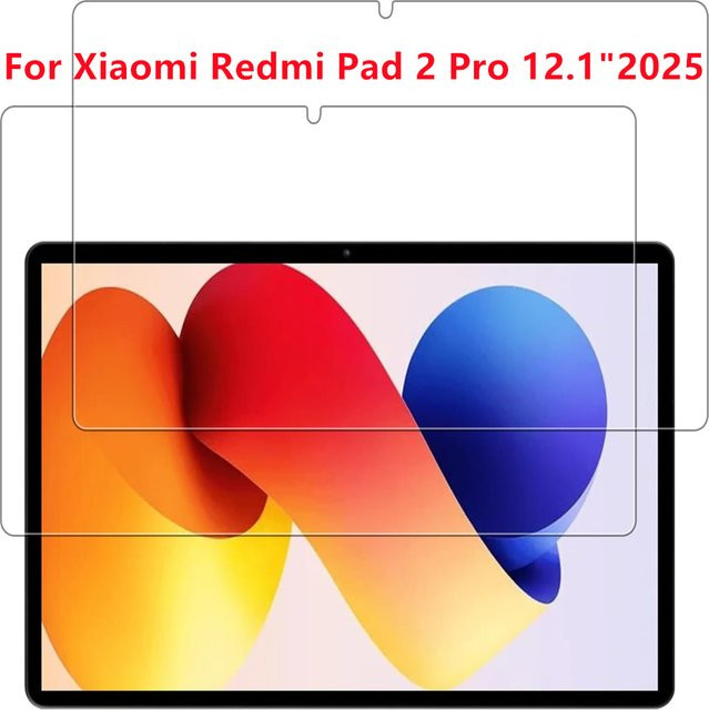 2 Stück Xiaomi Redmi Pad Pro 12,1 Zoll Displayschutzfolie aus 9H gehärtetem Glas, transparent, Anti-Fingerprint - Bild 1