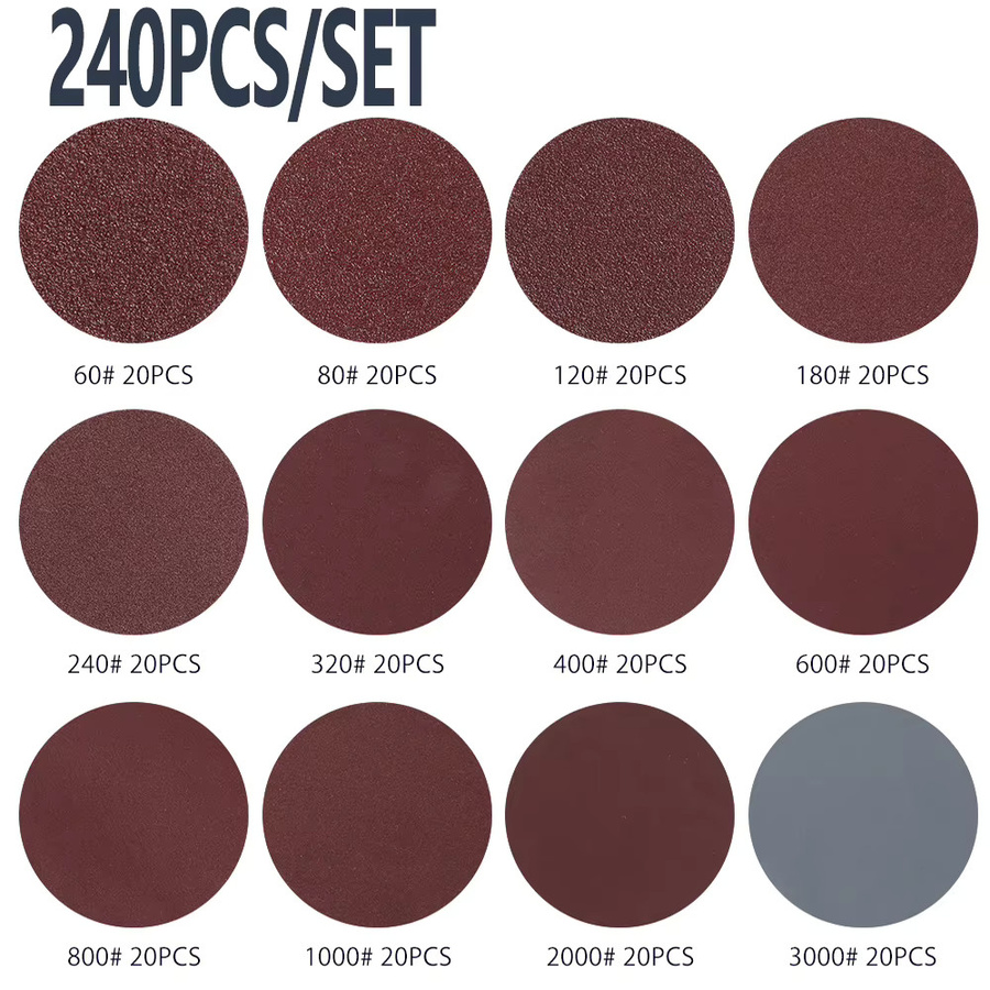 Toorise Schleifscheiben Pads Set mit 60–3000 Körnung, 50 mm Durchmesser, Multicolour Schleifpolierpad Kit für Dremel Drehwerkzeuge und Metallbearbeitung - Bild 3