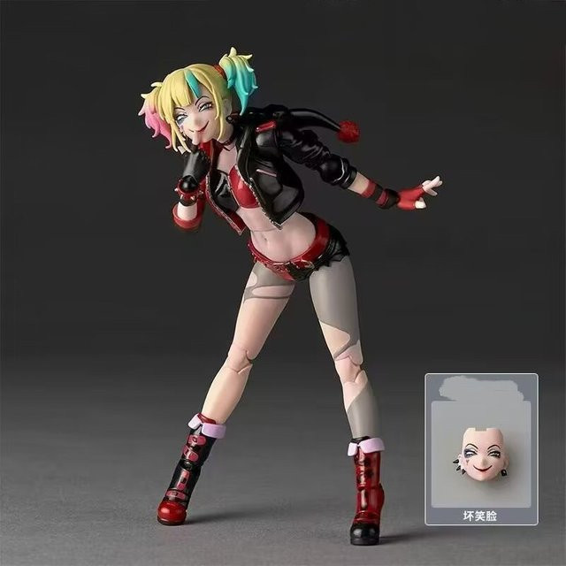 Revoltech DC Suicide Squad Harley Quinn, Actionfigur, mit austauschbarem Gesicht - Bild 1