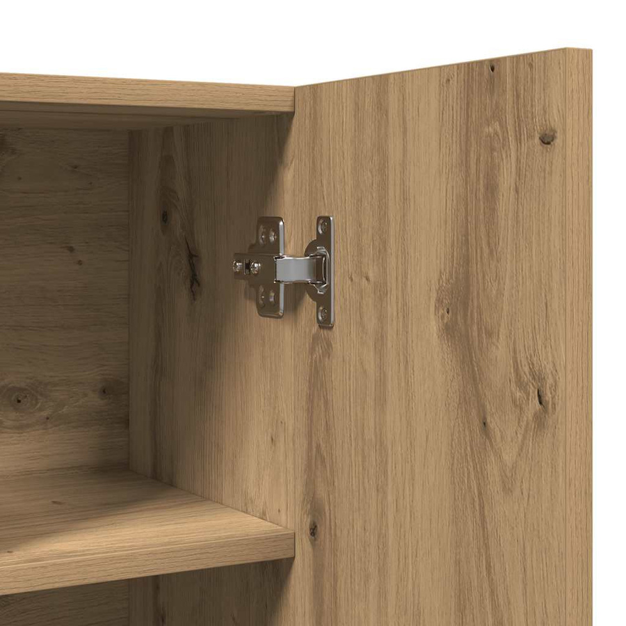 Waschmaschinenschrank Artisan von VD Home Furnishing in Eiche Braun mit Türen und Regalfächern, B/T/H: 70,5 x 25,5 x 90 cm - Bild 2