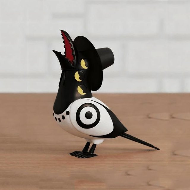 Fashnics Deko-Figur Elster als niedliche Vogel-Skulptur in Schwarz und Weiß aus Kunststoff für deine Heimdekoration - Bild 1