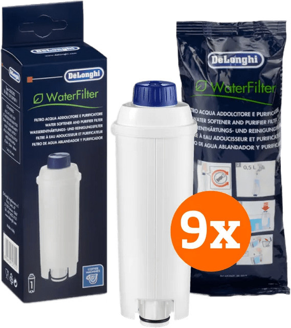 De'Longhi Wasserfilter Set, 9 Stück, Weiß - Bild 1