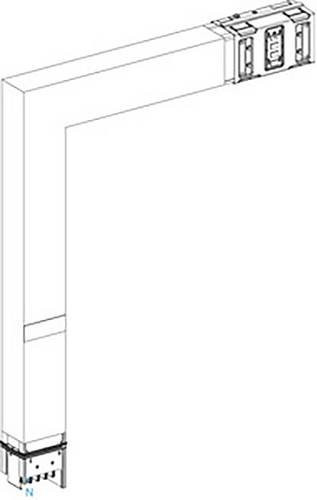 Schneider Electric KSA Winkelelement KSA1000DLF43F, 1000A, Brandschott Winkelprofil, Farbe: Weiß - Bild 1