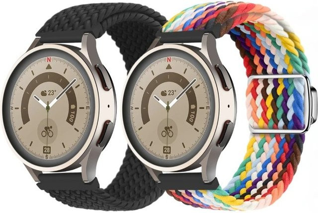 Huawei Uhrenarmband, geflochtenes Nylon, Multicolor, Unisex - Bild 1