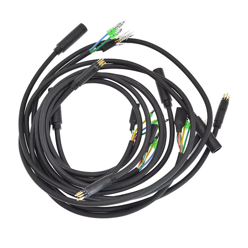 JINHF E-Bike Motor Kabelverlängerung 9-polig M6/M10 Buchse zu Stecker in Schwarz - Bild 2