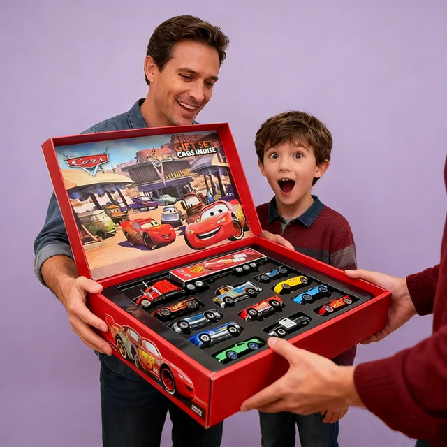 Disney Pixar Cars Geschenkbox-Set, Metalldruckguss, 12-teiliges Set - Bild 1