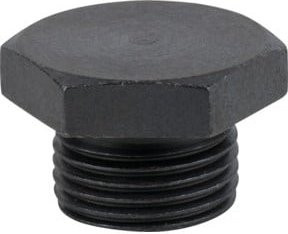 KS Tools Ölablassschraube Außensechskant 25 mm, M18x1,5x11 mm, Schwarz, 25er-Pack - Bild 1