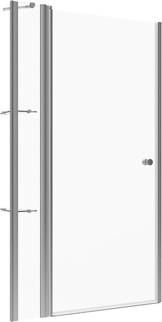 Aquabatos Pendeltür für Nischenduschkabine aus Sicherheitsglas mit Nanobeschichtung, Farbe: Transparent, Breite: 95 cm, Höhe: 197 cm - Bild 1