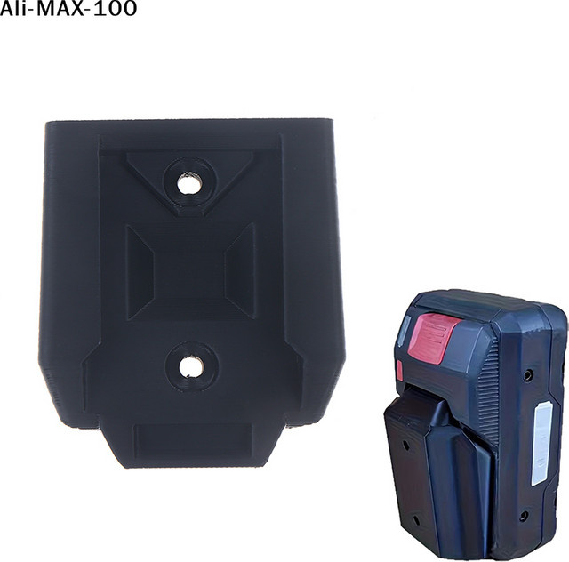 AyS Wandmontage Batterie-Aufbewahrungshalterung für Parkside X 20V in Schwarz - Bild 1