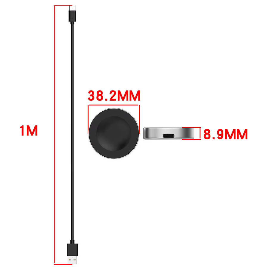 Hujerl Ladegerät, Aluminium, Schwarz, für Huawei Smartwatch - Bild 2