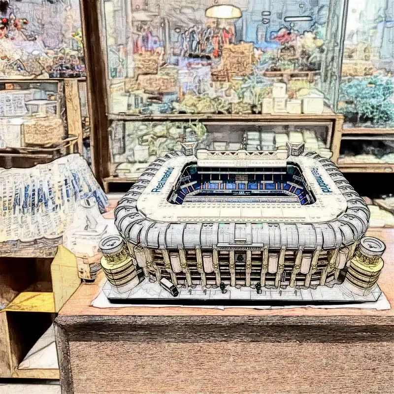 Real Madrid Santiago Bernabéu Stadion, Architektur-Bausteine, 5878 Teile, ab 14 Jahren - Bild 5