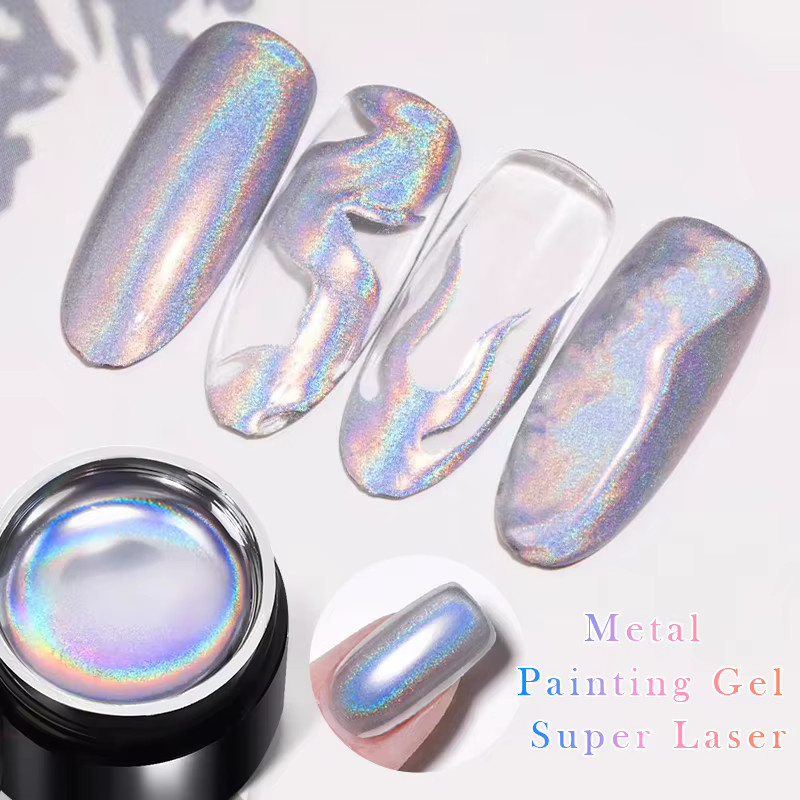 BORN PRETTY Nagellack, Silber, Metallic, 5 ml - Bild 5