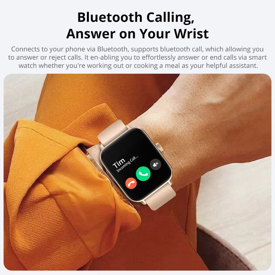 COLMI P81 Smartwatch mit Voice Calling, 1,9 Zoll Display, 24H Gesundheitsmonitor und über 100 Sportmodi in Blau - Bild 3