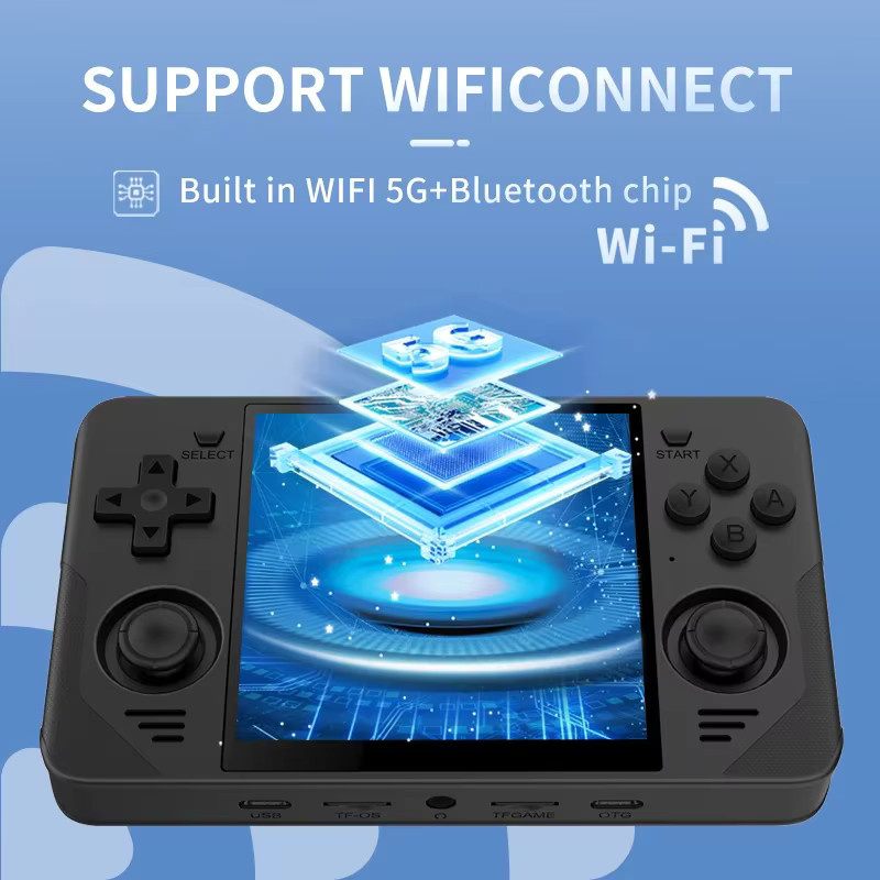 BOYHOM RGB30 Retro Handheld-Spielkonsole mit 4 Zoll IPS-Bildschirm, WLAN und RK3566 Prozessor, Farbe: Weiß - Bild 4